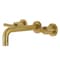Kingston Brass KS8127CML Manhattan 2-Handle 8" Wall Mount Bathroom Faucet, Brass KS8127CML - alternate 1